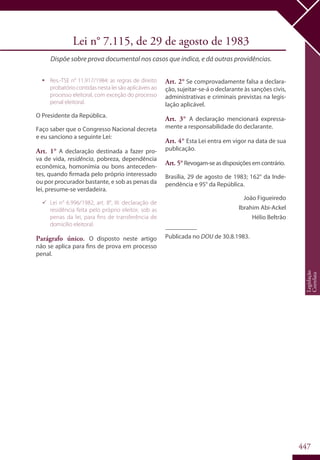 Codigo eleitoral 2012