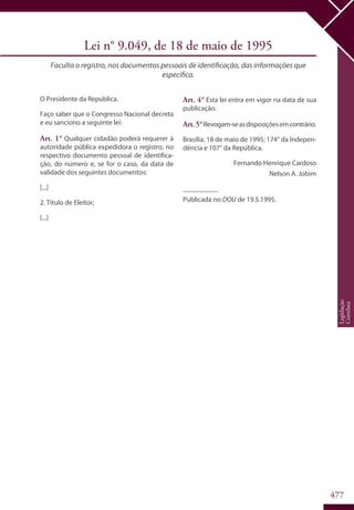 Codigo eleitoral 2012