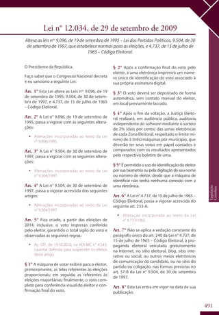 Codigo eleitoral 2012
