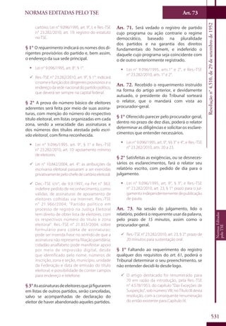 Codigo eleitoral 2012