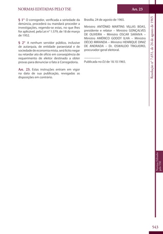 Codigo eleitoral 2012