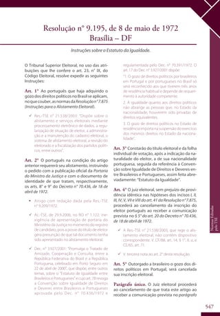 Codigo eleitoral 2012