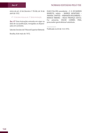 Codigo eleitoral 2012