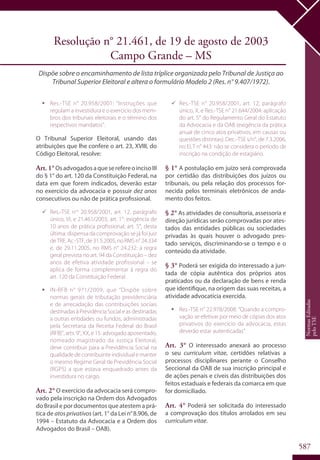 Codigo eleitoral 2012