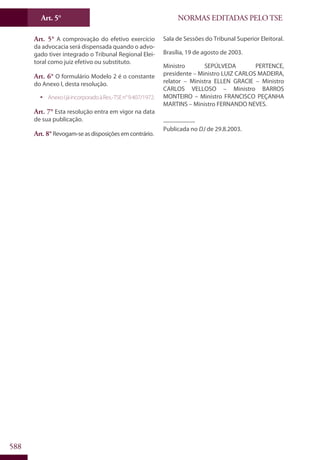 Codigo eleitoral 2012