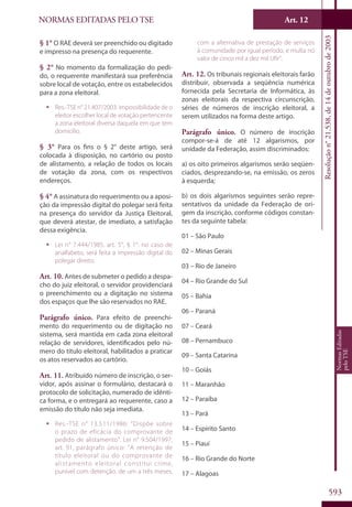 Codigo eleitoral 2012