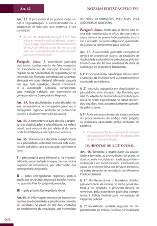 Codigo eleitoral 2012