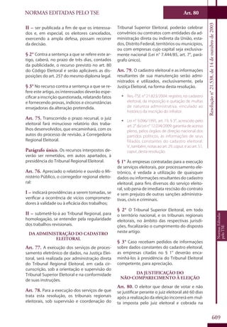 Codigo eleitoral 2012