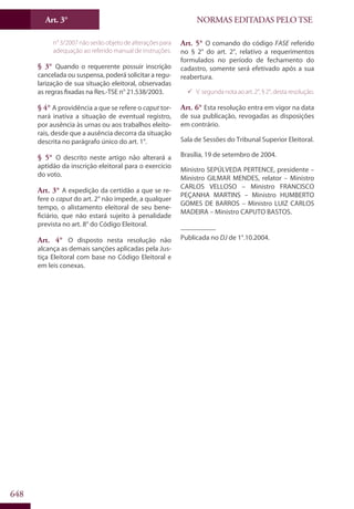 Codigo eleitoral 2012