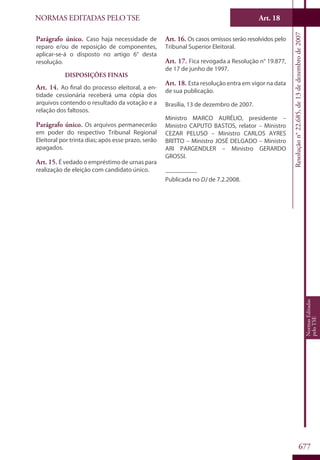 Codigo eleitoral 2012