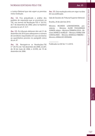 Codigo eleitoral 2012