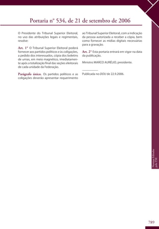 Codigo eleitoral 2012