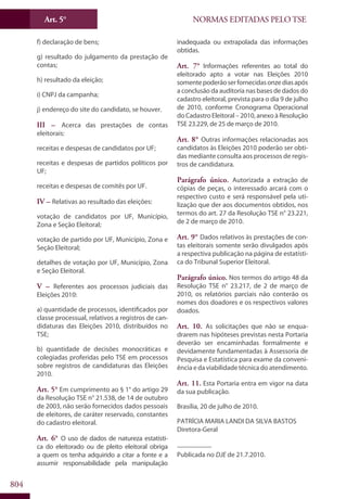 Codigo eleitoral 2012