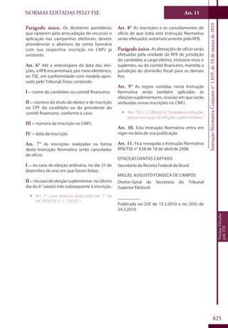 Codigo eleitoral 2012