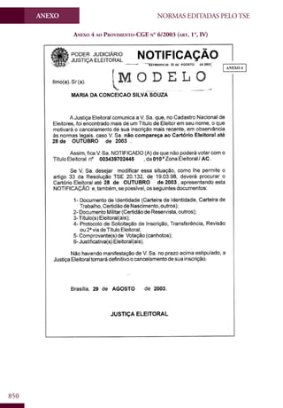 Codigo eleitoral 2012