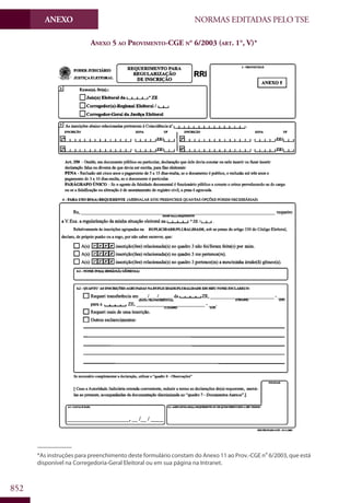 Codigo eleitoral 2012