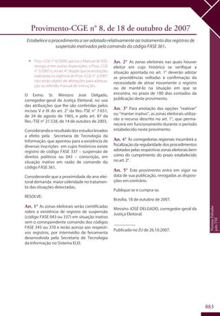 Codigo eleitoral 2012