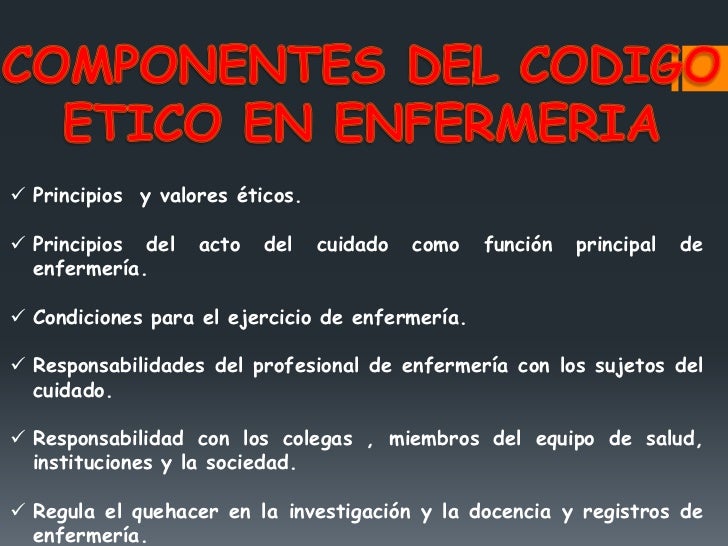 Codigo etico de la profesion de enfermeria
