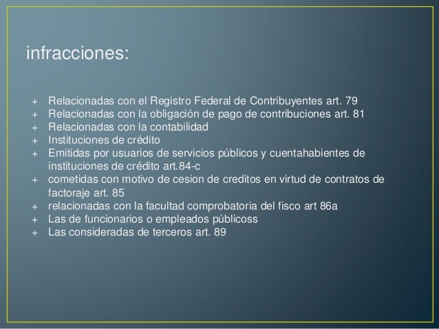 Codigo fiscal de la federacion infracciones y delitos fiscales