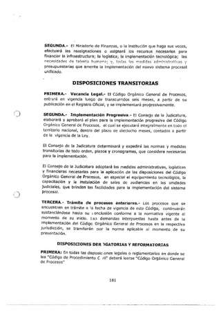 Código Orgánico General de Procesos