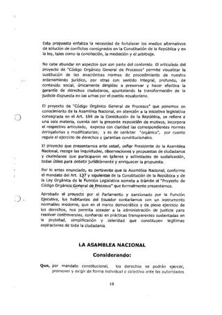 Código Orgánico General de Procesos