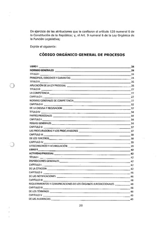 Código Orgánico General de Procesos