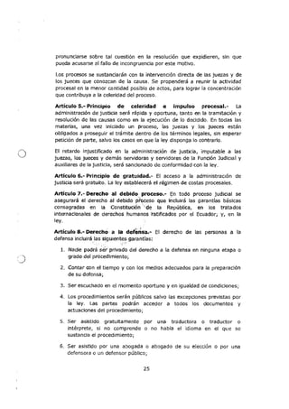 Código Orgánico General de Procesos