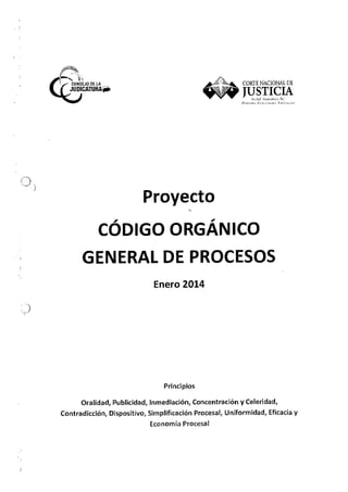 Código Orgánico General de Procesos