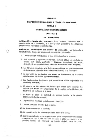 Código Orgánico General de Procesos