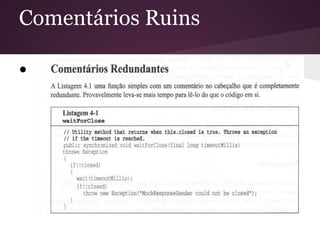 Comentários Ruins

●
 