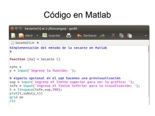 Codigo matlab | PPT