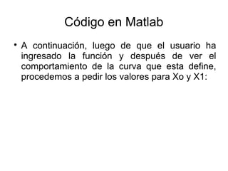 Codigo matlab | PPT