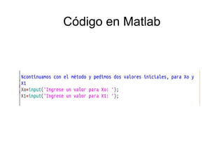 Codigo matlab | PPT