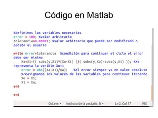 Codigo matlab | PPT