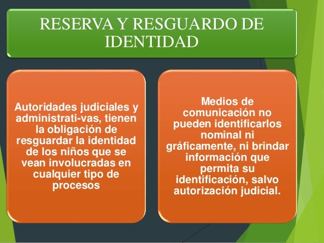 Resultado de imagen para resguardo de identidad