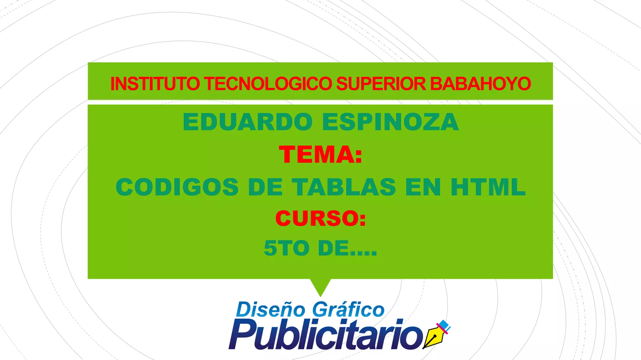 Codigos de tablas en html PPT
