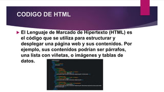 Códigos. De. HTML. | PPTX