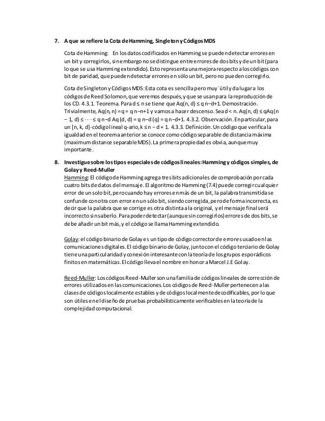 Códigos de reedsolomon