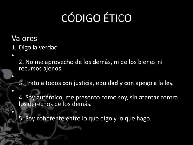 Codigo ético personal