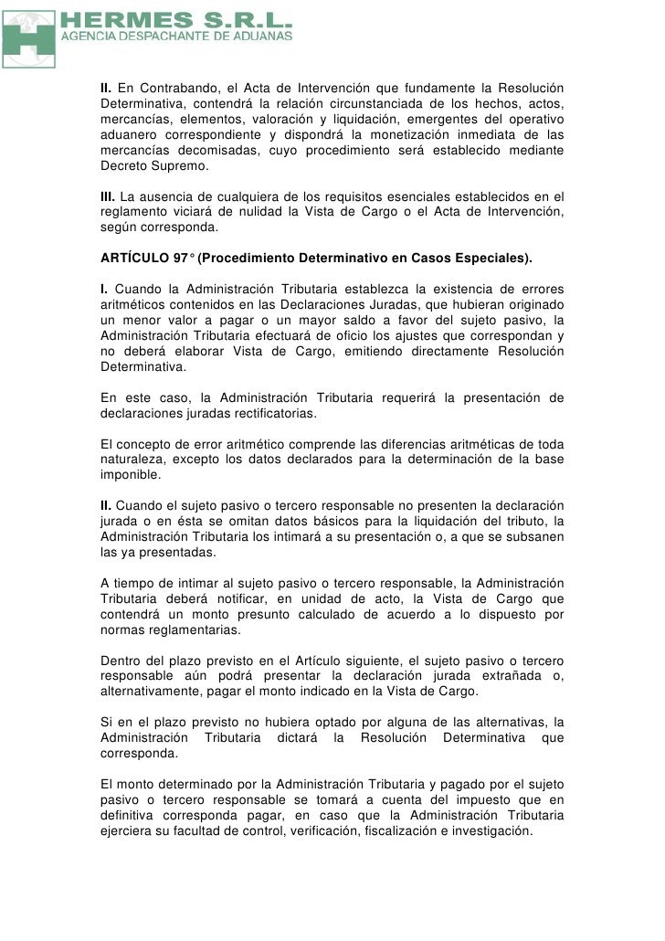 Codigo tributario Codigo tributario
