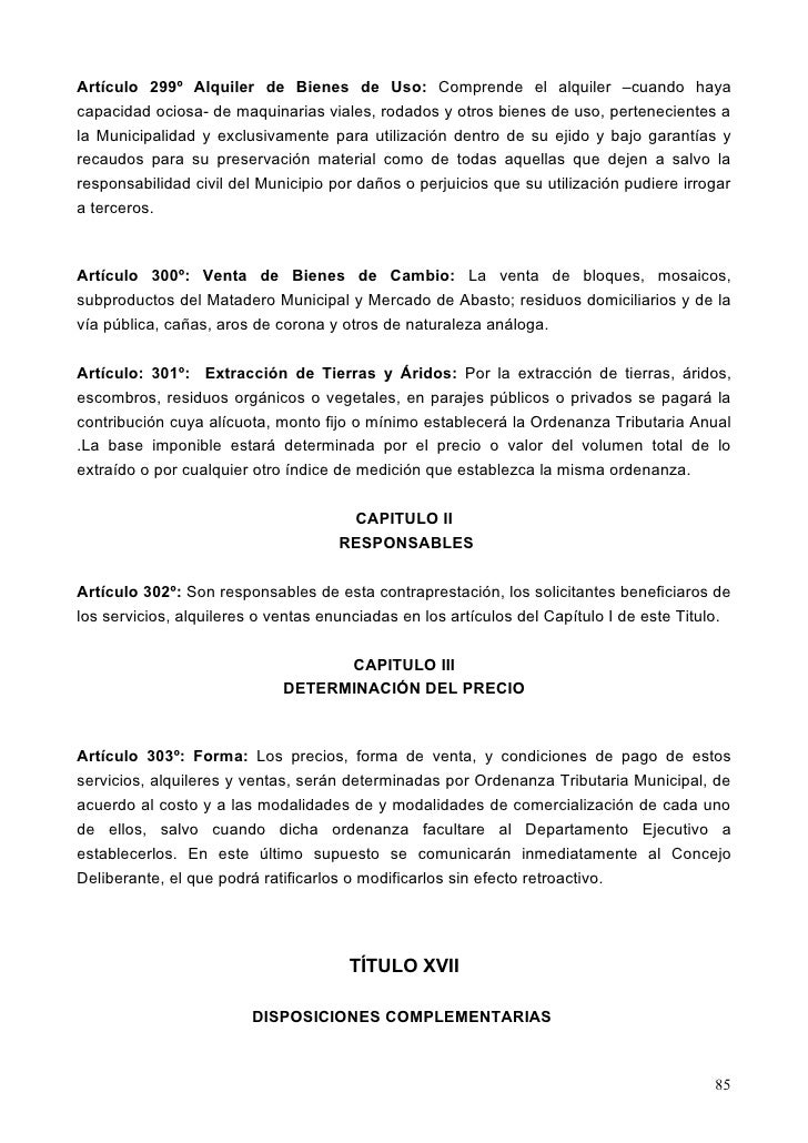 Codigo Tributario Municipalidad Santa Lucia