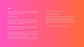 40 41
05h50
Madrugada no frio de Porto Alegre, espero na frente do meu prédio o jornaleiro chegar.
Ele me passa o jornal do dia e rapidamente vou até a página 28. E lá está o anúncio, um
quadrado pequeno, mas que diz tudo que precisa:
"Aprenda a Investir na Bolsa"
Tive a ideia de dar uma aula para as pessoas de como funciona o mercado de valores e,
quem sabe assim, a gente consegue mais clientes. Cobramos 300 reais pelo curso, se
forem 10 pessoas já são 3 mil reais! Assim, pagamos o aluguel da nossa sala pelos
próximos 5 meses! Isso vai dar certo, tem que dar.
Ainda mais porque no mês passado nosso estagiário queria ser efetivado, mas como
não tínhamos dinheiro, ele acabou saindo. Agora só sobrava a Ana, nossa primeira e,
pelo que estava parecendo, última estagiária.
Não tínhamos mais dinheiro pra pagar ela, mas eu vi que ela estava comprometida e nos
ajudava bastante. Se a gente perdesse ela, a XP acabava antes mesmo de começar.
Então, vim com a ideia louca de oferecer sociedade da empresa: "10% de nada, é nada",
falei com meu sócio. E também 10% é redondo, é bonito.
Eles aceitaram. A Ana também. Mas agora já passou um mês que ela está sem salário e
sem nenhum tipo de renda, como todos nós. A gente tinha que começar a lucrar logo.
Ainda mais para cumprir a promessa que fiz pra ela:
"Um dia seremos a maior corretora do Brasil"
Improvisamos uma sala de aula no playground do prédio. 30 cadeiras de plástico, era o
máximo que cabia. Meia hora antes do horário marcado, estava completamente vazio.
Talvez as pessoas ainda não estejam preparadas para a bolsa de valores.
Até que chega uma pessoa. Depois mais uma. Depois um grupo de cinco. Na hora da
aula começar, tinham 30 pessoas sentadas ali. Todas me deram um cheque de 300
reais.
Faturamos 9 mil reais em um dia! Agora eu me sinto um empresário.
 