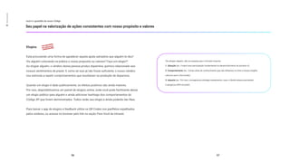 Elogios
Está procurando uma forma de agradecer aquela ajuda salvadora que alguém te deu?
Viu alguém colocando na prática o nosso proposito ou valores? Faça um elogio*!
Ao elogiar alguém, o cérebro dessa pessoa produz dopamina, químico relacionado aos
nossos sentimentos de prazer. E como se isso já não fosse suficiente, o nosso cérebro
nos estimula a repetir comportamentos que resultaram na produção de dopamina.
Quando um elogio é dado publicamente, os efeitos positivos são ainda maiores.
Por isso, disponibilizamos um painel de elogios online, onde você pode facilmente deixar
um elogio público para alguém e ainda adicionar hashtags dos comportamentos do
Código XP que foram demonstrados. Todos verão seu elogio e ainda poderão dar likes.
Para baixar o app de elogios e feedback utilize os QR Codes nos panfletos espalhados
pelos andares, ou acesse no browser pelo link na seção Para Você da intranet.
você é o guardião do nosso Código
Seu papel na valorização de ações consistentes com nosso propósito e valores
56 57
02
Mente
aberta
*Ao elogiar alguém, não se esqueça que o formato importa:
1. Situação (ex.: Fulano teve participação fundamental no desenvolvimento do produto x!)
2. Comportamento (ex.: Correu atrás de conhecimento que não tínhamos no time e trouxe insights
valiosos para a discussão)
3. Impacto (ex.: Por isso, conseguimos entregar exatamente o que o cliente estava precisando
e atingimos NPS recorde!)
 