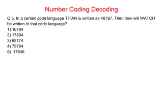 Learn About Simple Tricks For Coding & Decoding | PPT