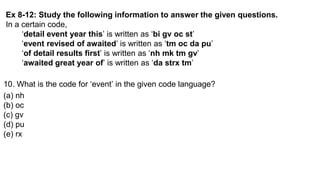 Learn About Simple Tricks For Coding & Decoding | PPT