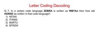 Learn About Simple Tricks For Coding & Decoding | PPT