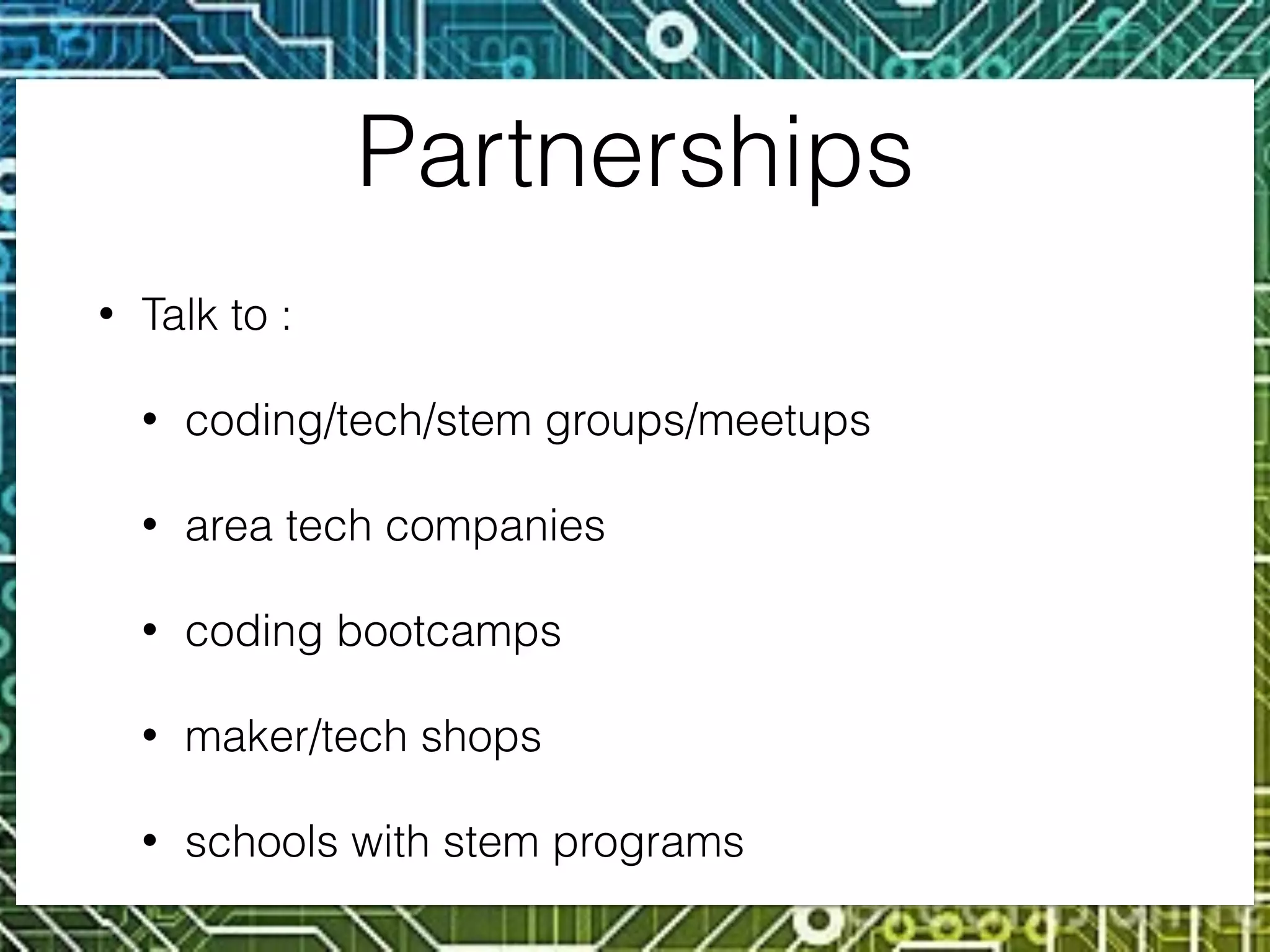 Nicole C. Engard
nengard@gmail.com
http://web2learning.net
http://austin.chicktech.org
 