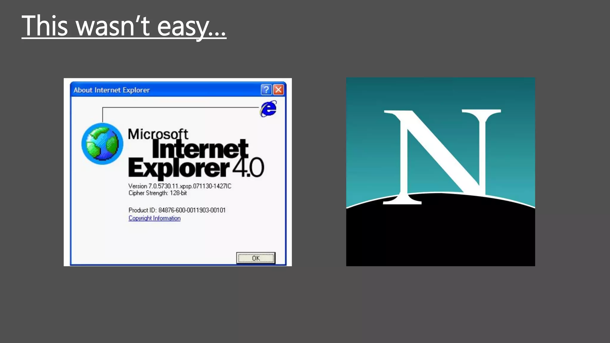 This wasn’t easy…
 