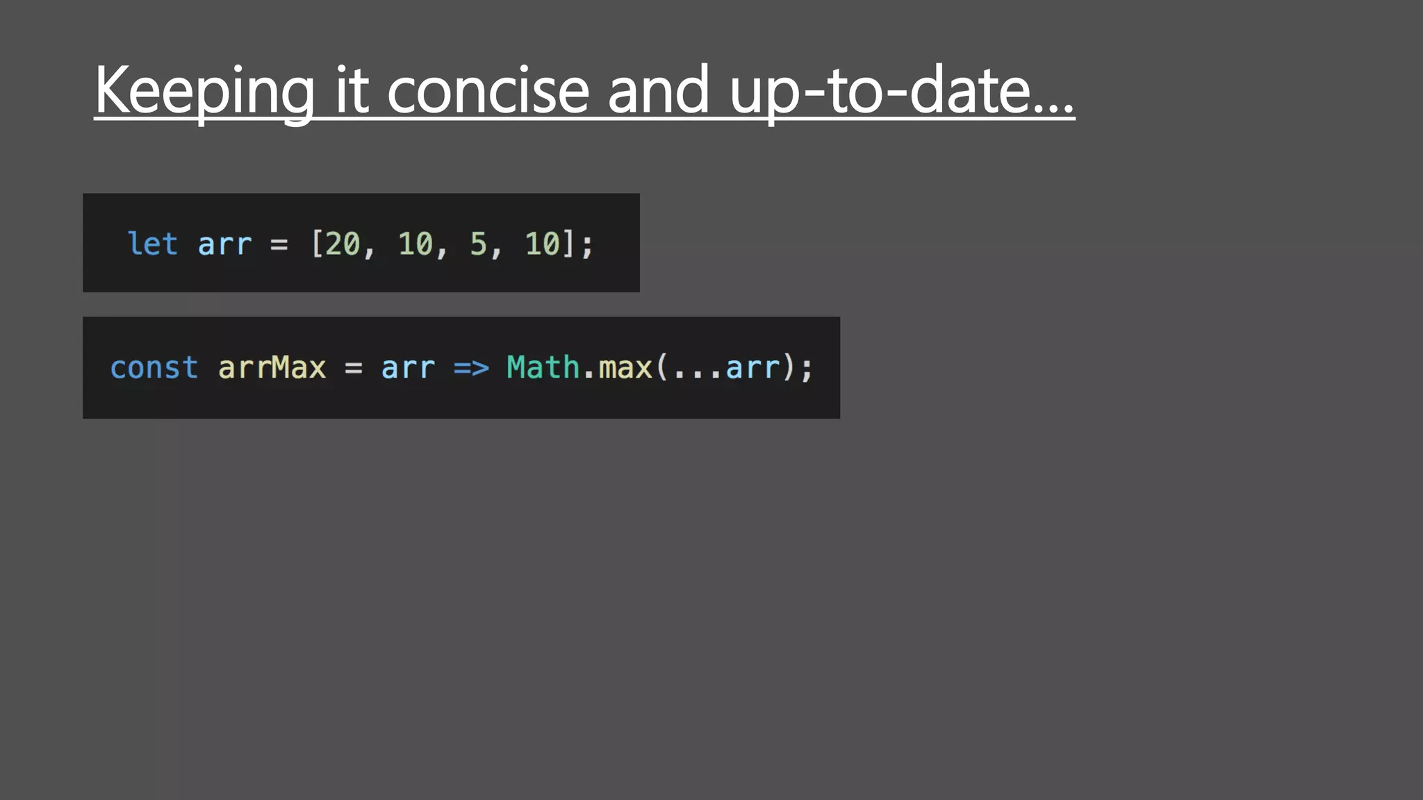 Keeping it concise and up-to-date…
 