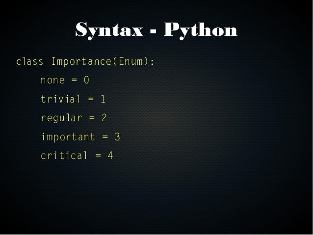 Enum - Coding Guidelines